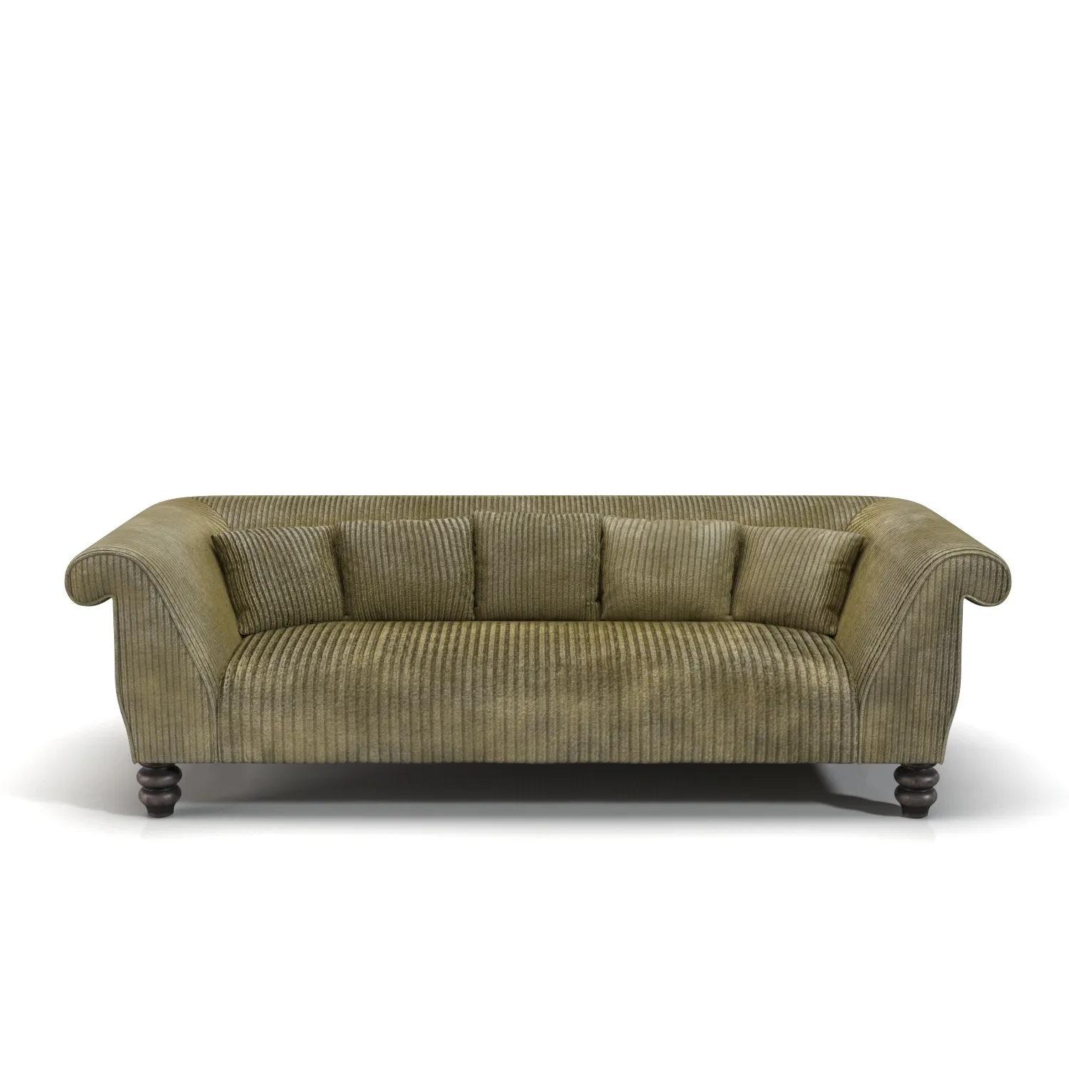 Flared Arm Sofa PBR 3D Model_04